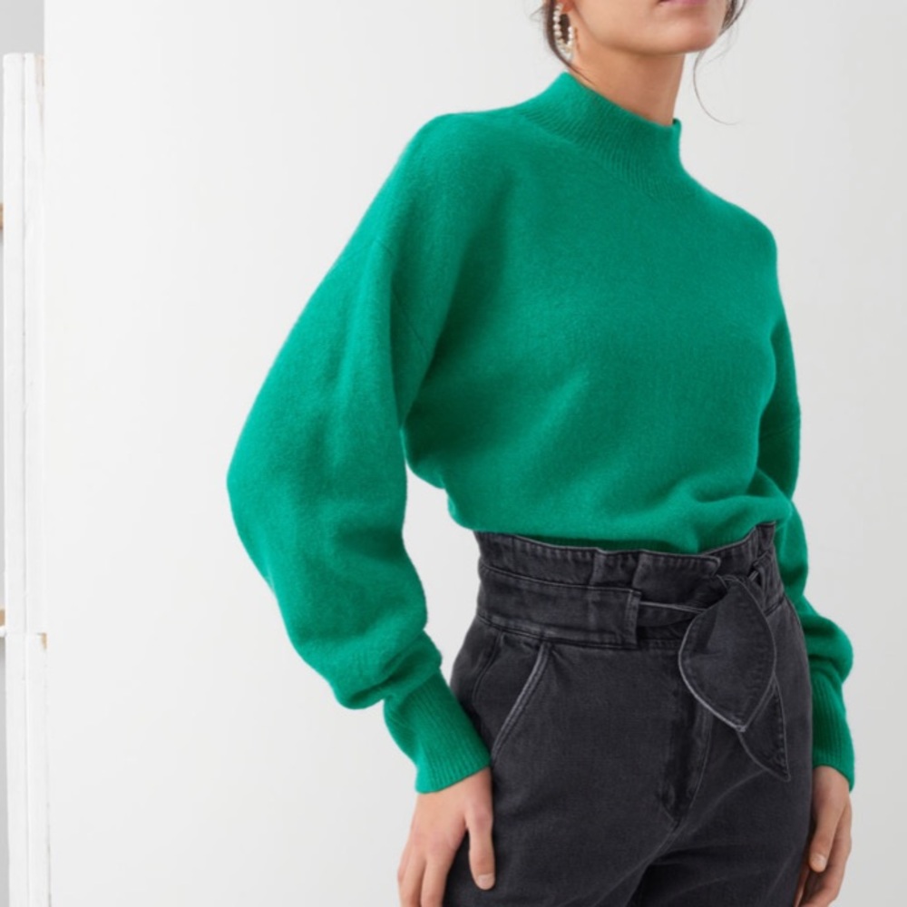 & Other Stories Mock Neck Sweater